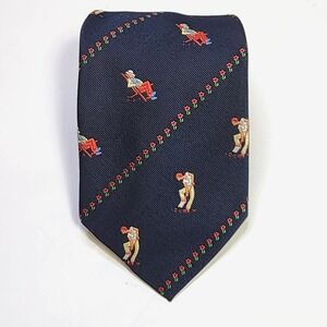 Vintage Pride Of England BRIAR Necktie Humorous Garden Stripes